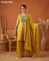 K 1173 By Naisha Roman Glass Embroidery Plazzo Suits 